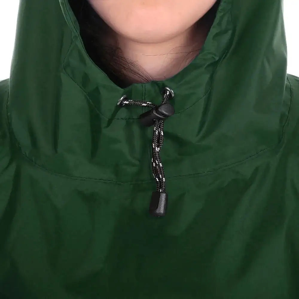 Impermeable ligero y multifuncional con capucha para senderismo, ciclismo, poncho impermeable para hombre y mujer, para exteriores, camping, tienda de campaña