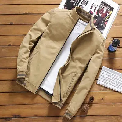 DIMUSI Spring Autumn Men's Bomber Jackets Casual Male Outwear Windbreaker Jacket Mens Zipper Baseball Uniform Coats Clothing - Lootquake