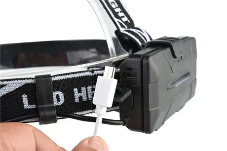 Head Lamp Headlamp Headlight Flashlight Torch Lanterna 4 Xm-l Sensor Led Bulbs Litwod Camping / Cycling Hunting Hiking Lithium - Lootquake