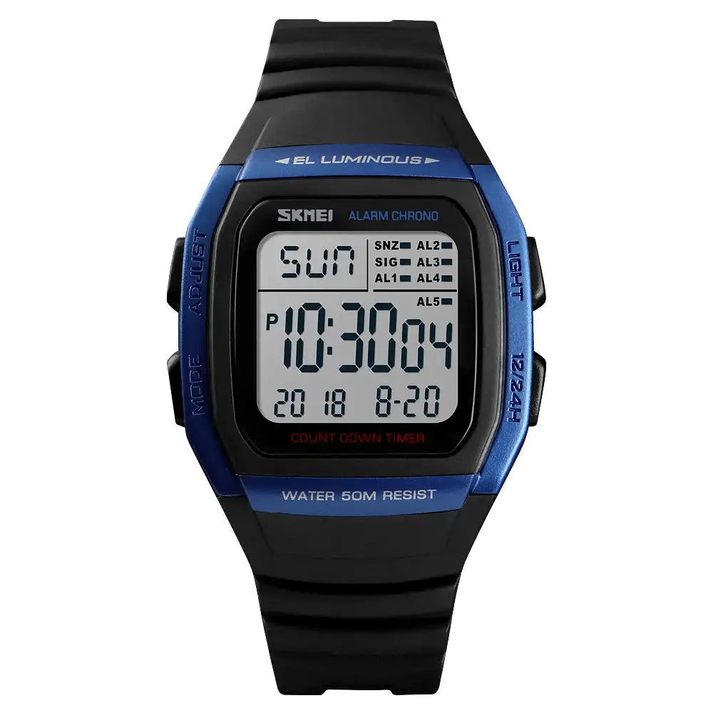 SKMEI Fashion Men Watches Waterproof Sports Digital LED Alarm Chrono Electronic Clock Man Student Wristwatch Relogio Masculino - Lootquake