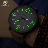 Watch Men YAZOLE Brand Luxury Fashion Sports Watches Luminous Male Clock Quartz Watch Hour Montre Drop Ships relogio masculino - Lootquake