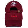 Unisex Spring summer DAMN Hats Embroidered Earth Dad Hat Hip Hop cap Kendrick lamar Rapper Snapback hats Baseball Cap wholesale - Lootquake