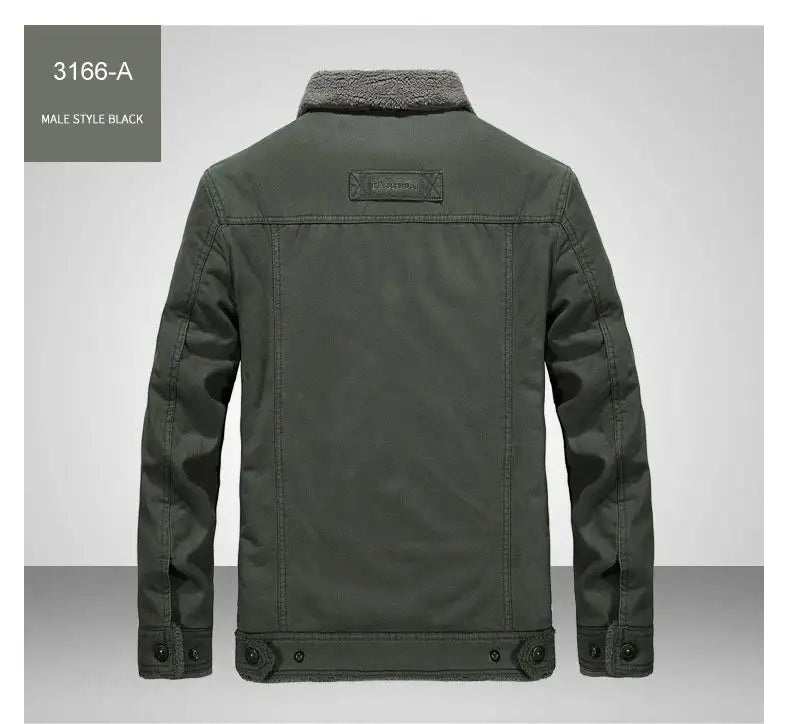 Windbreaker Winter Jacket Men Thick Wool Liner Warm Jackets Male Outdoor Military Mens Coats Chaqueta Hombre Plus Size M-6XL - Lootquake