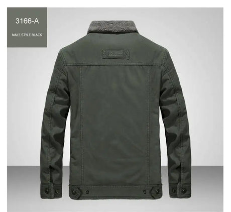 Windbreaker Winter Jacket Men Thick Wool Liner Warm Jackets Male Outdoor Military Mens Coats Chaqueta Hombre Plus Size M-6XL - Lootquake