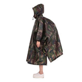 Multifunctional Lightweight Raincoat with Hood Hiking Cycling Rain Cover Poncho Rain Coat Men Women Outdoor Camping Tent Mat - Lootquake