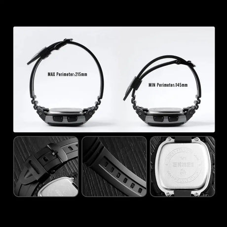 SKMEI Fashion Men Watches Waterproof Sports Digital LED Alarm Chrono Electronic Clock Man Student Wristwatch Relogio Masculino - Lootquake