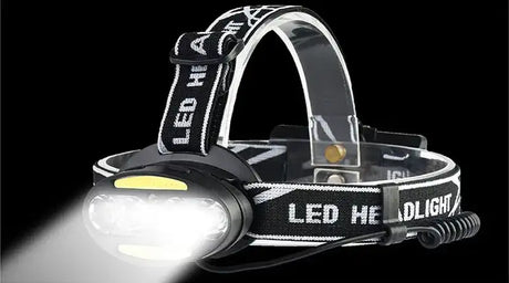 Head Lamp Headlamp Headlight Flashlight Torch Lanterna 4 Xm-l Sensor Led Bulbs Litwod Camping / Cycling Hunting Hiking Lithium - Lootquake