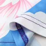 Vestido de maternidad Chivry para mujer, estampado floral, manga corta, cuello en V, maxivestido largo, ropa informal para embarazadas, vestido de maternidad de verano