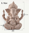 home decoration Nature Sandstone Indian Ganesha Figurine Religious Hindu Elephant God Statues Fengshui Elephant-Headed Buddha