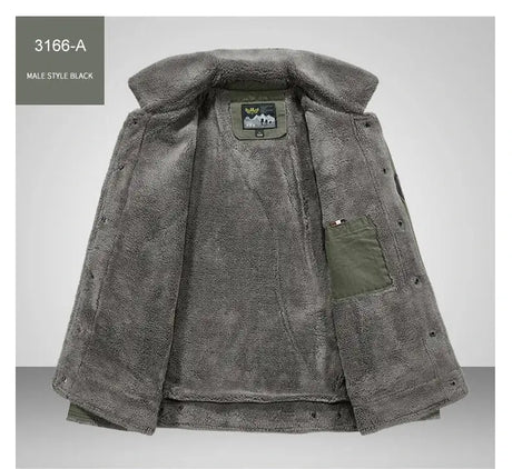 Windbreaker Winter Jacket Men Thick Wool Liner Warm Jackets Male Outdoor Military Mens Coats Chaqueta Hombre Plus Size M-6XL - Lootquake