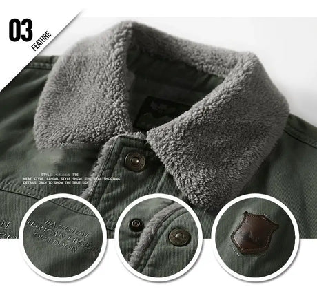 Windbreaker Winter Jacket Men Thick Wool Liner Warm Jackets Male Outdoor Military Mens Coats Chaqueta Hombre Plus Size M-6XL - Lootquake