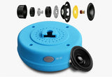 Mini altavoz Bluetooth para ducha, subwoofer, impermeable, manos libres, con micrófono y ventosa para baño, piscina, playa, coche y teléfono.