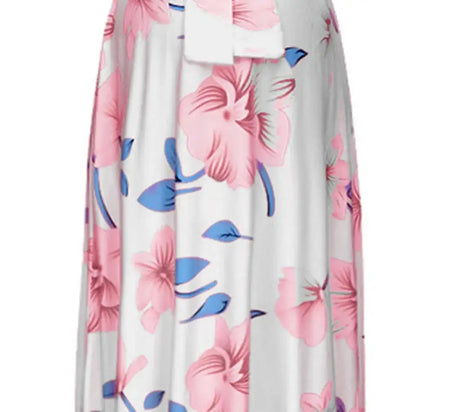 Chivry Maternity Dress Women Floral Print Short Sleeve V-neck Maxi Long Dress Pregnant Casual Clothes Summer Maternity Dress - Lootquake