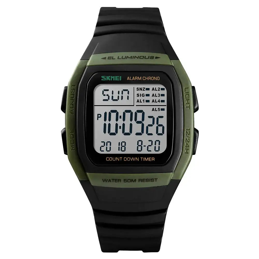 SKMEI Fashion Men Watches Waterproof Sports Digital LED Alarm Chrono Electronic Clock Man Student Wristwatch Relogio Masculino - Lootquake