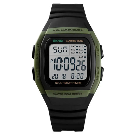 SKMEI Fashion Men Watches Waterproof Sports Digital LED Alarm Chrono Electronic Clock Man Student Wristwatch Relogio Masculino - Lootquake