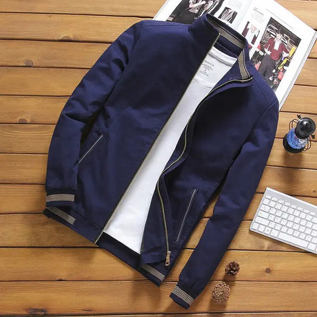 DIMUSI Spring Autumn Men's Bomber Jackets Casual Male Outwear Windbreaker Jacket Mens Zipper Baseball Uniform Coats Clothing - Lootquake