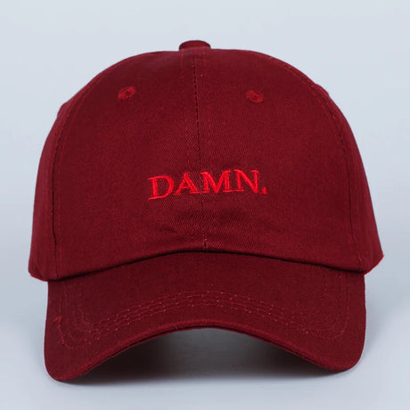Unisex Spring summer DAMN Hats Embroidered Earth Dad Hat Hip Hop cap Kendrick lamar Rapper Snapback hats Baseball Cap wholesale - Lootquake