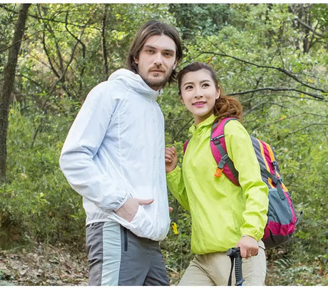 TRVLWEGO Outdoor Running Camping Hiking Bike Sport Jacket UV Proof Ultralight Waterproof Windbreaker Light Rain Proof Coat - Lootquake