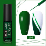 LILYCUTE 5ml Liner Gel Nail Polish UV LED Nail Art Paint Gel Gorgeous Glitter French Effect Semi Permanent Nail Painting UV Gel