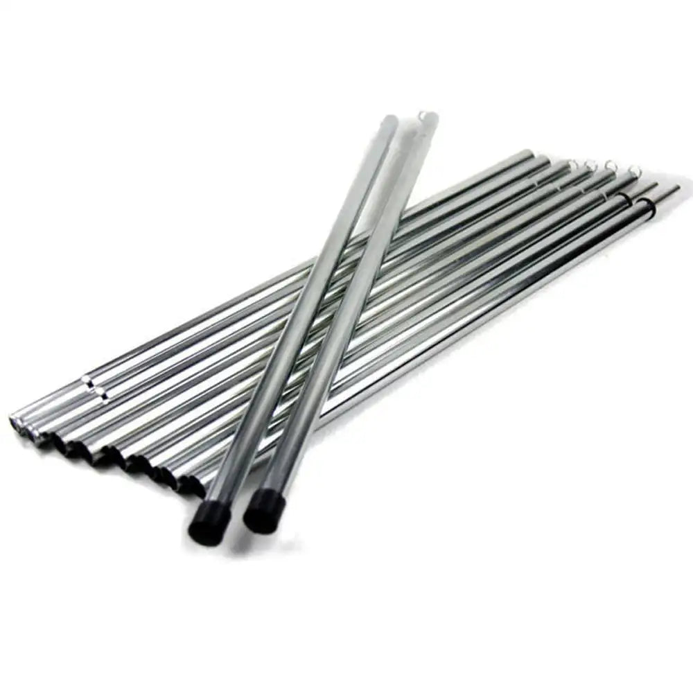 Tent Rods Outdoor Camping Tent Equipment Canopy Tarp Poles Canopy Support Rods Iron Canopy Awning Frame Camping Tent Accessories - Lootquake