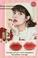 Flower Knows Love Bear Series Matte Moisturizing Lipstick Silky Smooth Renewal Natural Lip Makeup Professional Cosmetic Women