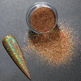 HOT Sale iridescent Powder on Nails iridescent Silver Glitter Chrome Nail Art Pigment Dust Shiny Gel Polish Flakes for Manicures