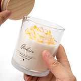 Bougie parfumée AIKUN 7,5 oz, faite à la main, à la pivoine dorée de qualité supérieure, pour une ambiance de spa et un parfum longue durée.