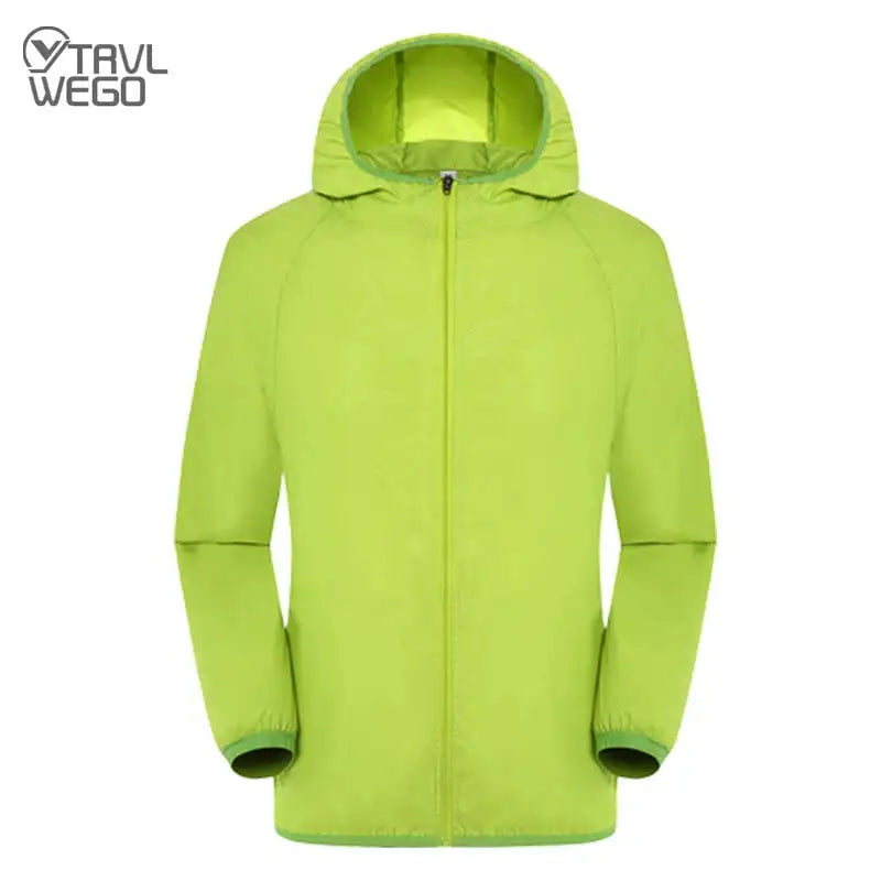 TRVLWEGO Outdoor Running Camping Hiking Bike Sport Jacket UV Proof Ultralight Waterproof Windbreaker Light Rain Proof Coat - Lootquake