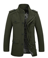 High Quality Men's Casual Jacket 6XL Male Windbreaker Oversized Cotton Classic Jackets Men Clothing Trench Coat A4F5806 - Lootquake