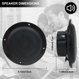 Herdio 2PCS 4 Inch Ceiling Bluetooth Speaker Kit Water Resistant 160W Marine Speakers For Bathroom Kitchen Home Outdoor Camper