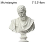 Mini Plaster Statue Greek Mythology Celebrities Famous Sculpture Figurine Drawing Practice Gypsum Bust Portraits