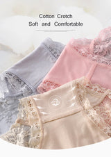 7Pcs Cotton Women's underwear lace transparent panties comfortable antibacterial plus size pants female sexy lingerie - Lootquake