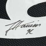 Camiseta de fútbol americano de Pittsburgh Beckett BAS COA enmarcada, autografiada y firmada por James Harrison, 35 x 39, color negro
