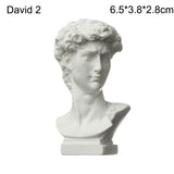 Mini Plaster Statue Greek Mythology Celebrities Famous Sculpture Figurine Drawing Practice Gypsum Bust Portraits