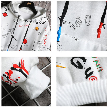 CHAIFENKO Hip Hop Hoodies Men 2023 New Autumn Fashion Skateboards Casual Sweatshirt Male Japanese Harajuku Streetwear Men Hoodie - Lootquake
