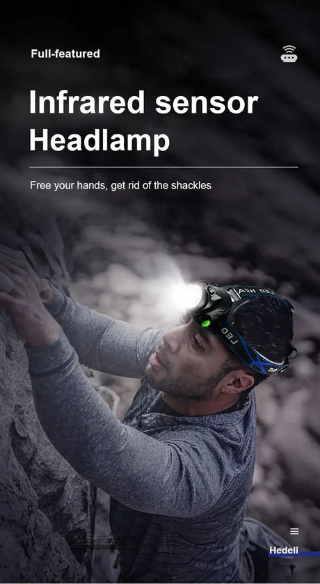 1000000LM XHP360 High Power Fishing Headlamp Rechargeable Light Headlight Camping Hiking Led Flashlights Power Bank Head Lamp - Lootquake