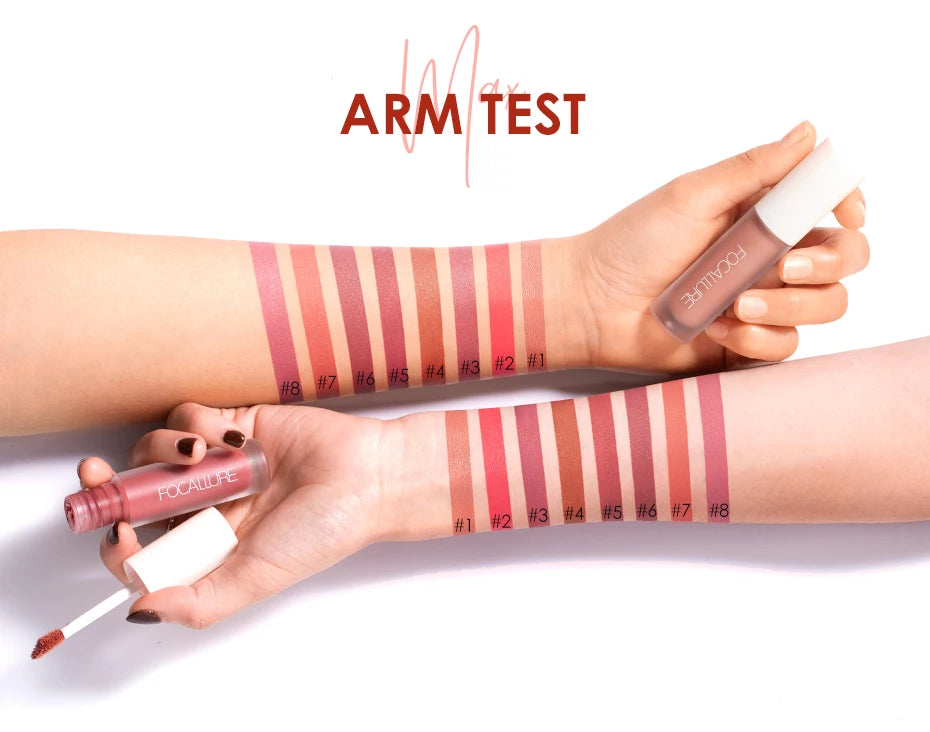 FOCALLURE Lipstick Gloss Waterproof Long Lasting Moist Lip Makeup Liquid Lip Stick Makeup Cosmetic FA134