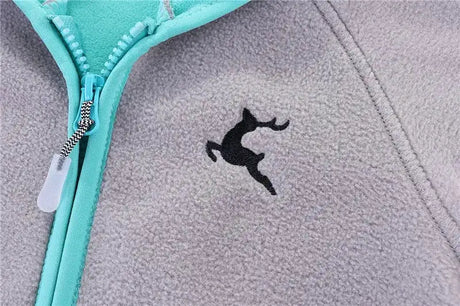 Mudkingdom Autumn Spring Girls Boys Hooded Fleece Jacket Windbreaker Zip up Reindeer Outerwear for Kids Clothes Children's Coat - Lootquake
