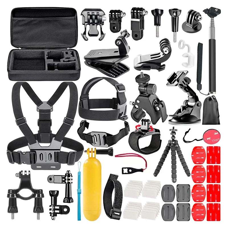 2025 Sports Action Camera Accessories Kits 58 in 1 for All Action Cameras