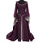 Vintage Gothic Dress Cosplay Costumes Autumn Winter Long Sleeve Medieval Witch Long Dress Halloween Costumes Vestidos de Fiesta - Lootquake