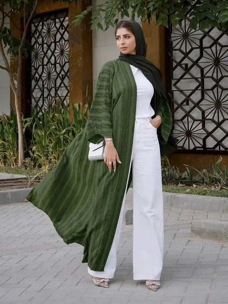 Ramadan Eid Mubarak Kaftan Robe Kimono Femme Musulmane Open Abaya Dubai Turkey Islam Muslim Long Dress For Women Pakistan Caftan - Lootquake
