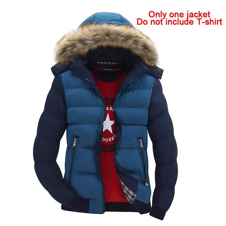 2023 New Jackets Men Winter Warm Faux fur Hoodies Outwear Slim Mens Coats Windbreaker Men Jacket chaqueta hombre MY132 - Lootquake