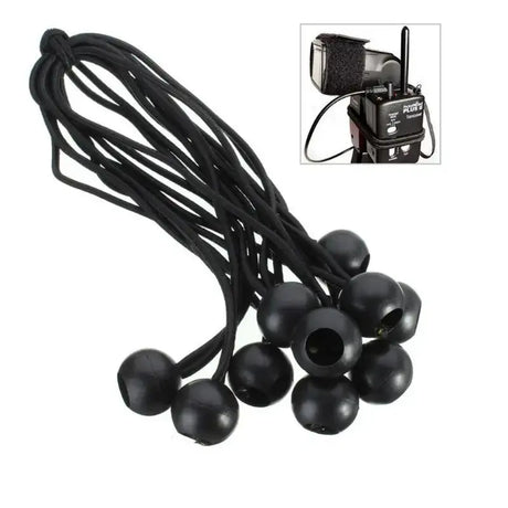 50PCS Tent High Elastic Ball Bands Plastic Ball Head Bungee Cords Trampoline Baggage Belts Tent Tie Outdoor Camping Supplies - Lootquake