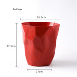 Poubelle de salle de bain élégante, petite/grande poubelle en plastique sans couvercle, panier à déchets, poubelle pour la maison ou le bureau