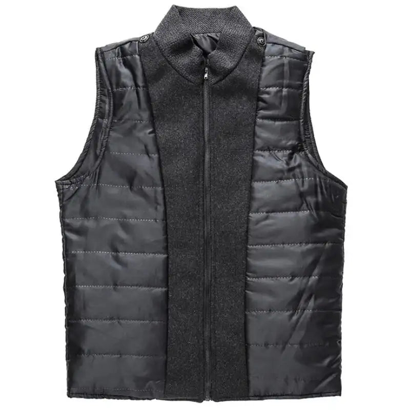 Woolen Coat Men Winter Windbreaker Long Thick Wool Jackets abrigo hombre Man Stand Collar Single Breasted With Vest Woolen Coats - Lootquake
