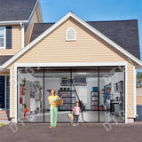 Large Size Magnetic Garage Door Curtain Custom Size Mosquito Net Anti Fly Insect Screen Used in Pavilions Balconies Outdoor Tent - Lootquake