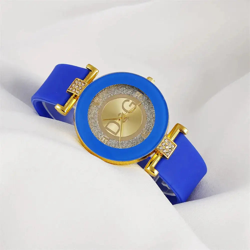 Simple black quartz watch For women Ladies Fashion Casual Silicone Band Wristwatch Relogio Feminino zegarek damski Female Clock - Lootquake