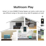 Altavoz portátil inteligente Bluetooth inalámbrico 10W Mini altavoz compacto potente 2200mAh Compatible con Alexa Spotify Tunein Transmisión de música