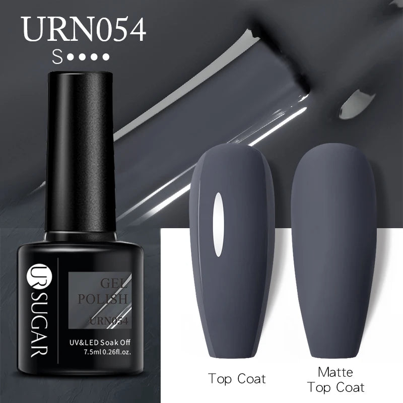 UR SUGAR 7.5ml Nude Glitter Color Gel Nail Polish Winter Warm Color Series Semi-permanent Varnish Professionals Manicure
