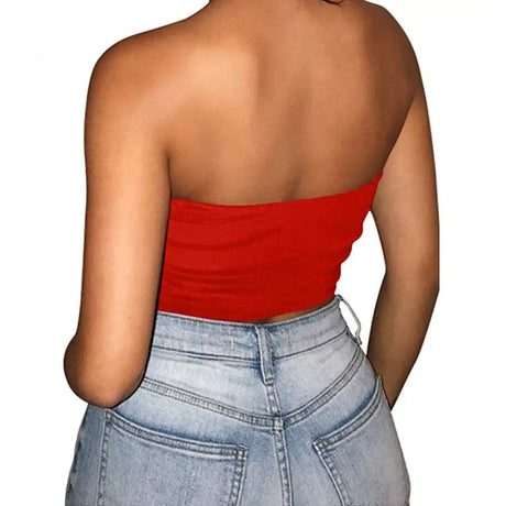 New Summer Solid Women Sexy Tank Top Bustier Bra Vest Crop Top Bralette Singlet T-Shirt Vintage Sleeveless Top - Lootquake